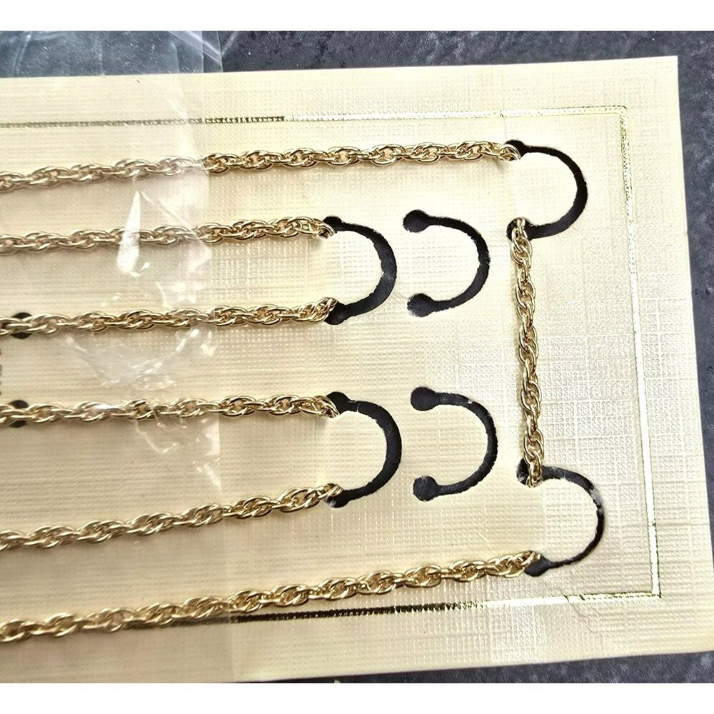14K Gold Filled Rope Chain With Soldered Links 24" 1.7mm Beautiful! JJ4159 - Picture 3 of 4